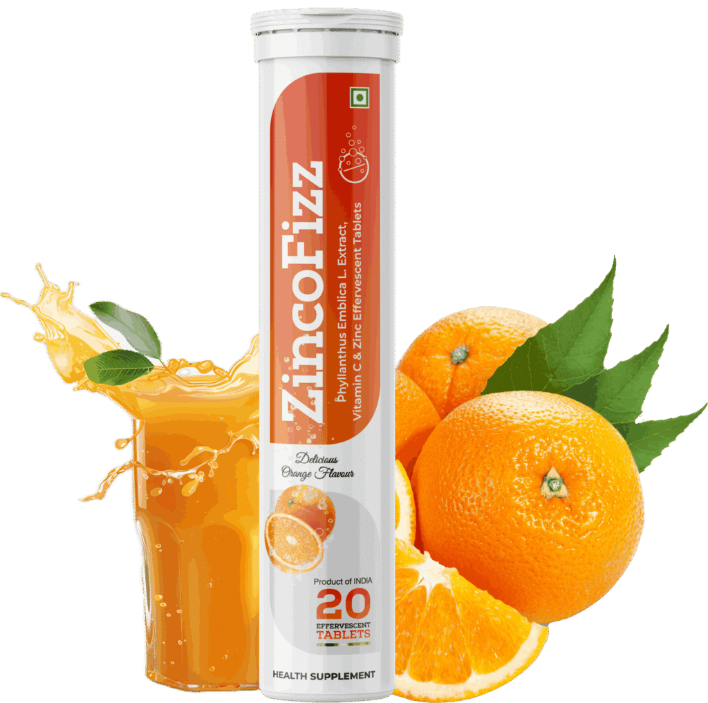 ZincoFizz – Vitamin C & Zinc Effervescent Tablets